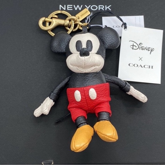 Coach Disney Black and Red Mickey Keychain - Picture 2 of 10